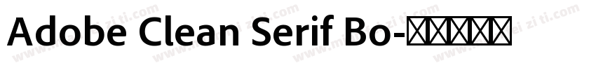 Adobe Clean Serif Bo字体转换